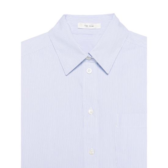 26FW 더로우 스트라이프 긴팔 코튼 셔츠 스트라이프 긴팔 코튼 셔츠 10477 W4821 WBS BLUE WHITE - THE ROW