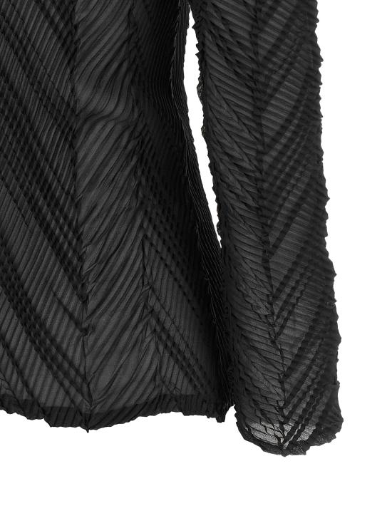 26FW 이세이 미야케 가디건 IM68FJ10715 Black - ISSEY MIYAKE