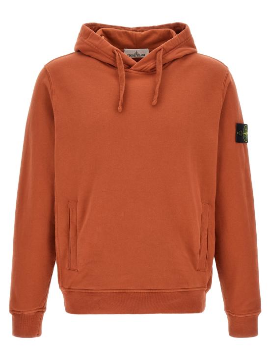 26FW 스톤 아일랜드 오가닉 코튼 플리스 후드 L2S156100048S0A20V0015 Orange