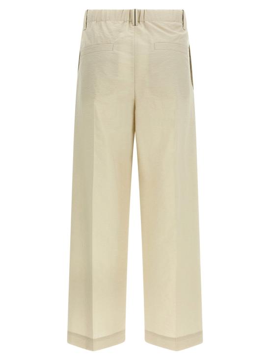  브루넬로 쿠치넬리 팬츠 LDM0F79P9189C9593 CREAM - BRUNELLO CUCINELLI