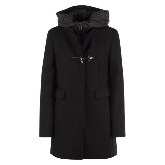 26FW 페이 코트 NAW59533430YMV BLACK