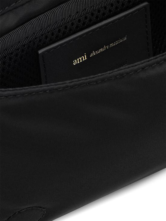  아미 톤온톤 하트 로고 나일론 마르셀 런치 박스 백 ULL710AW0001001 AI26 BLACK - AMI