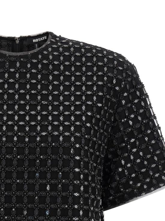  로테이트 바이 크리스텐슨 셔츠 LD115155100100 BLACK - ROTATE BY BIRGERCHRISTENSEN