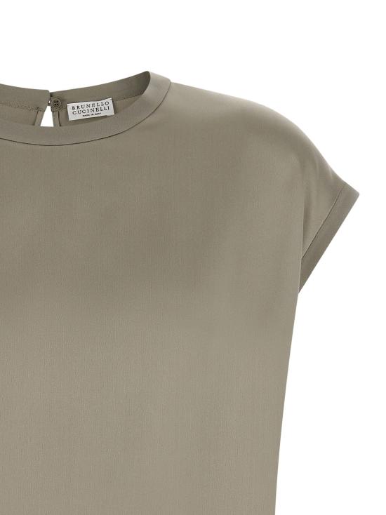  브루넬로 쿠치넬리 블라우스 LDM0C59EH500C9125 SAGE GREEN - BRUNELLO CUCINELLI