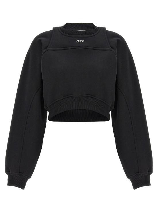  오프화이트 탑 LDOWBA071C99FLE00110011001 BLACK