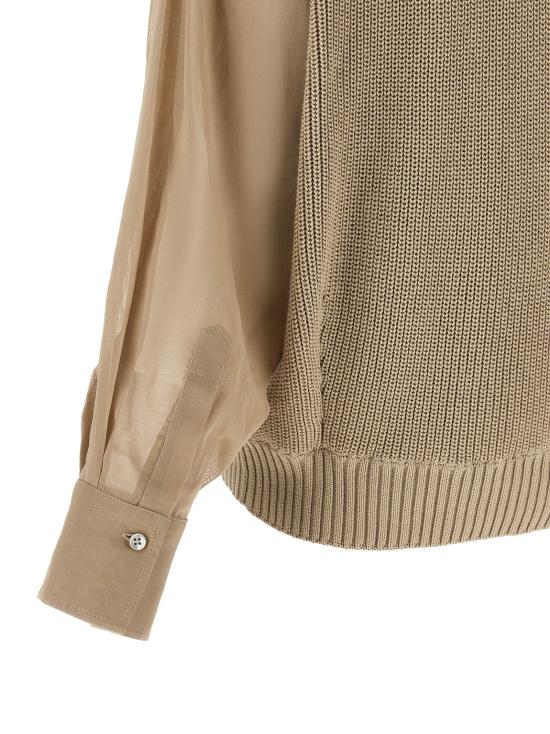  브루넬로 쿠치넬리 가디건 LDM19759406CFI16 BEIGE - BRUNELLO CUCINELLI