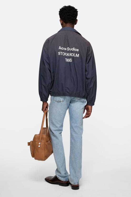 26FW 아크네 스튜디오 로고 지퍼 자켓 B90863 BG3 NAVY DOM - ACNE STUDIOS