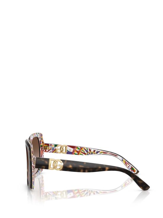 26FW 돌체앤가바나 선글라스 DG4475 321713 HAVANA ON WHITE BARROW - DOLCE & GABBANA