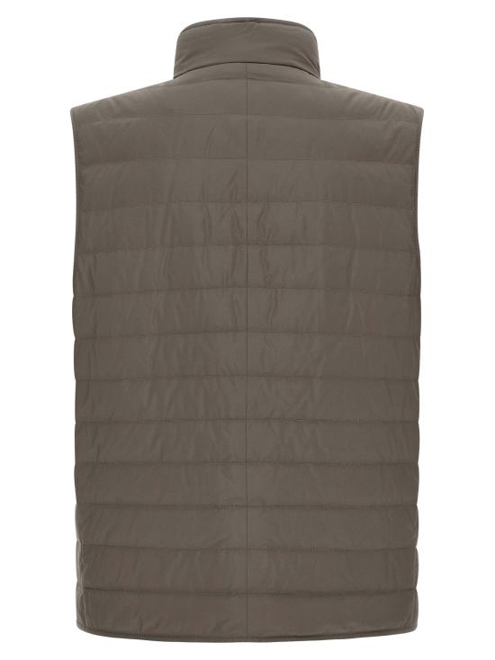  브루넬로 쿠치넬리 베스트 LDMV4081797CDX44 OLIVE GREEN - BRUNELLO CUCINELLI