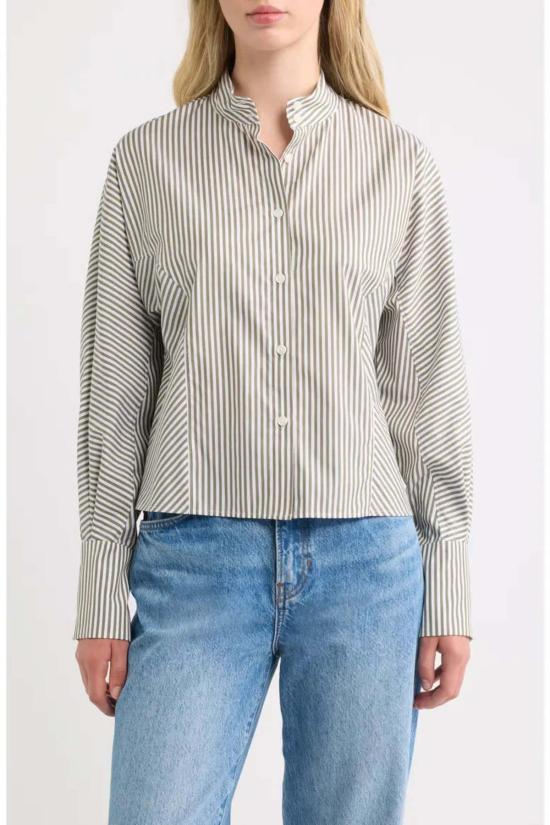  랙앤본 블라우스 Rag & Bone Dustin 스트라이프 포플린 셔츠