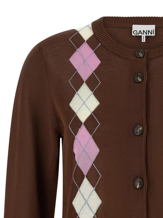  가니 가디건 LDA116000905H BROWN - GANNI