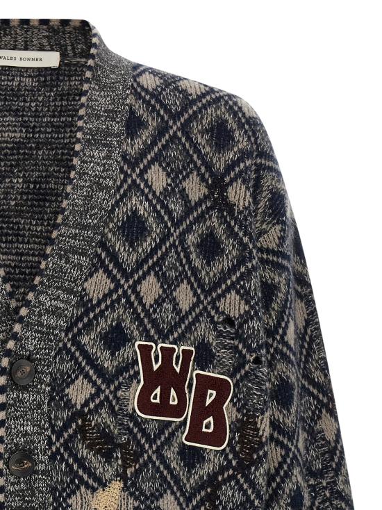  웨일즈보너 가디건 LDUA25KN45WO12951 NAVY - WALES BONNER