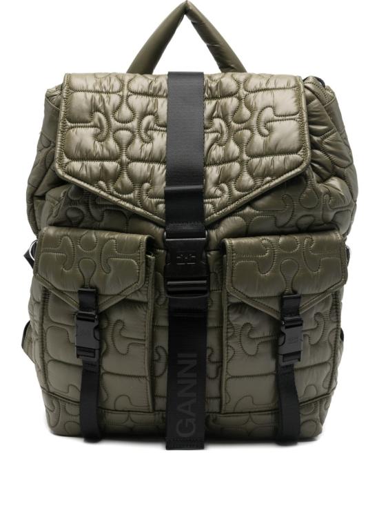  가니 퀼티드 리테크 백팩 B2080004861 P26 SAGE GREEN