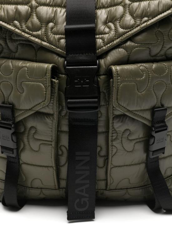  가니 퀼티드 리테크 백팩 B2080004861 P26 SAGE GREEN - GANNI
