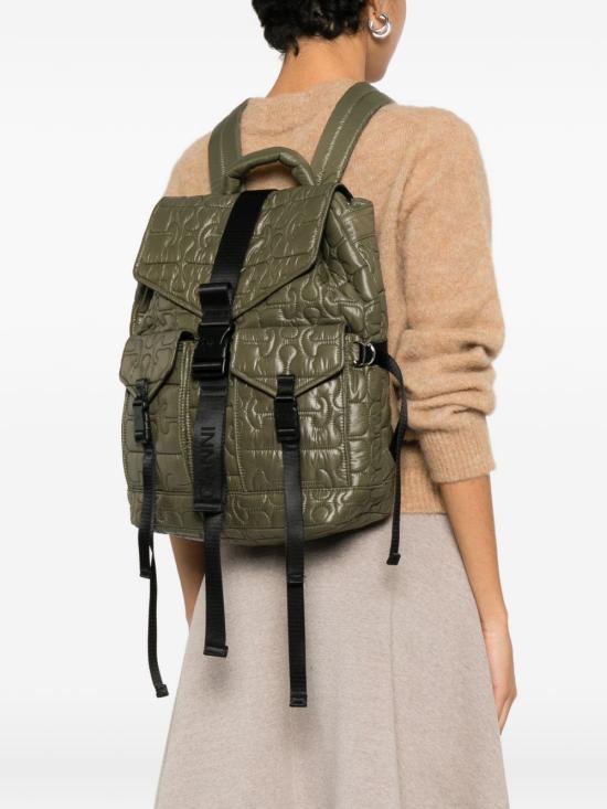  가니 퀼티드 리테크 백팩 B2080004861 P26 SAGE GREEN - GANNI