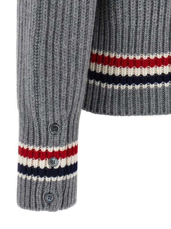  톰브라운 가디건 LDMKC612AY2001055 GREY - THOM BROWNE