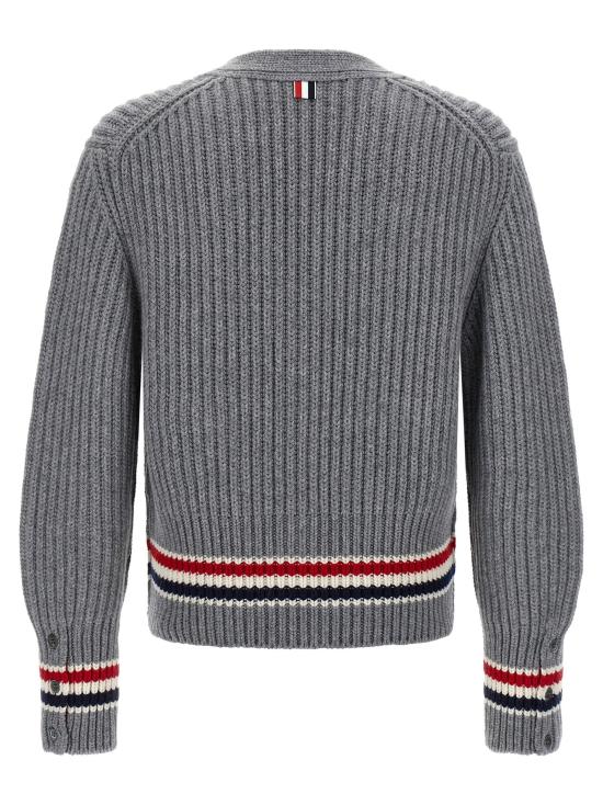 톰브라운 가디건 LDMKC612AY2001055 GREY - THOM BROWNE