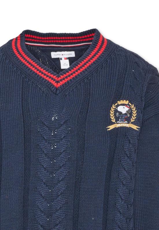 26FW [키즈] 타미힐피거 니트/스웻셔츠 KS0KS00763 C1G BLUE - TOMMY HILFIGER