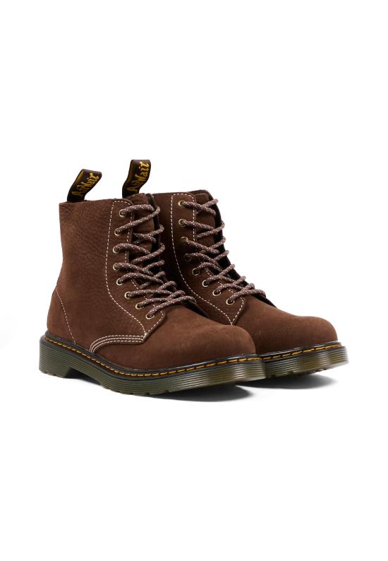 26FW [키즈] 닥터마틴 미들 부츠 1460 PASCAL Y 42169200 DARK BROWN TUMBLED NUBUCK - DR.MARTENS