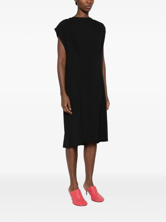26FW 랑방 미디 원피스 RW DR0012 6388 A26 10 NERO - LANVIN