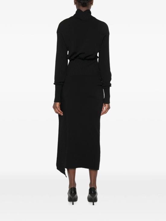 26FW 랑방 미디 원피스 RW DR0040 K065 H25 10 NERO - LANVIN