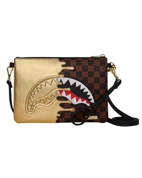 26FW 스프레이그라운드 클러치/파우치 B9344 SHARKS IN PARIS GOLD DRIP