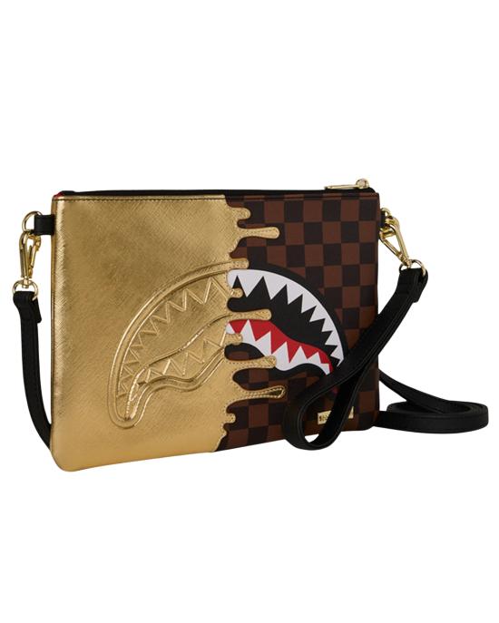 26FW 스프레이그라운드 클러치/파우치 B9344 SHARKS IN PARIS GOLD DRIP - SPRAYGROUND