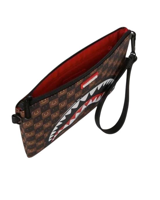 26FW 스프레이그라운드 클러치/파우치 B9307 SHARKS IN PARIS WTF BUBBLE BROWN - SPRAYGROUND