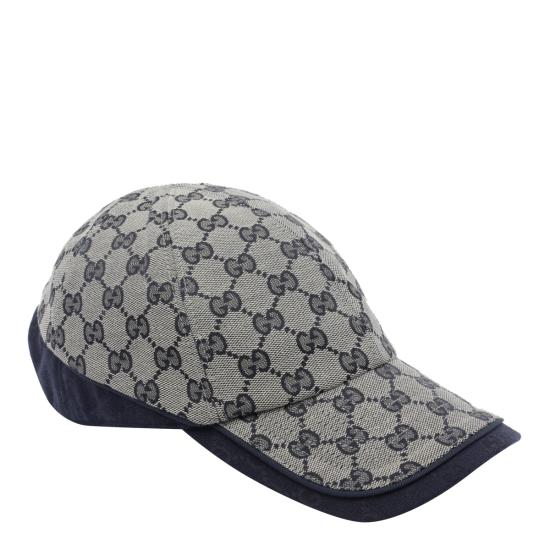 26FW 구찌 GG 코튼 패브릭 베이스볼 캡 A001I2 4HBK44068 Blue - GUCCI