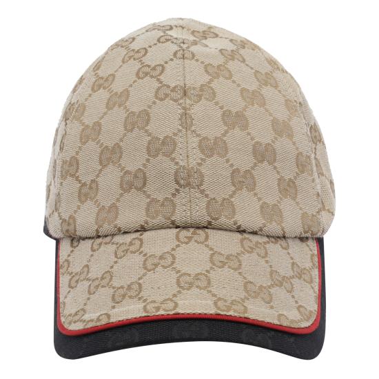 26FW 구찌 GG 코튼 캔버스 베이스볼 캡 A001I2 4HBLB9660 Beige
