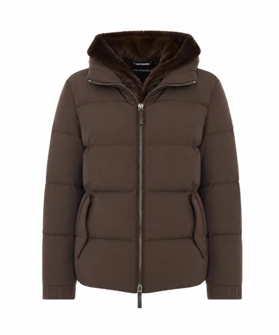 26FW 루 안드레아 패딩 YV26759DBR MORO BROWN