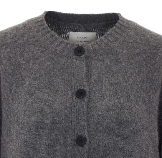 26FW 루루 드 세종 가디건 REMUS ANTHRACITE MELANGE GREY - LOULOU DE SAISON