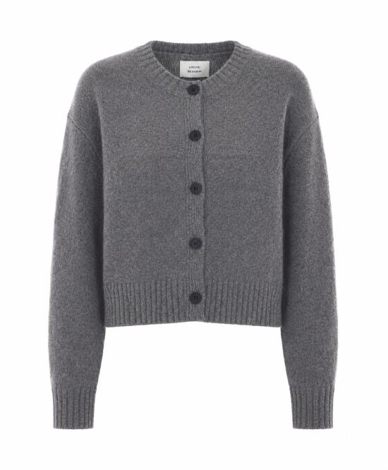 26FW 루루 드 세종 가디건 REMUS ANTHRACITE MELANGE GREY