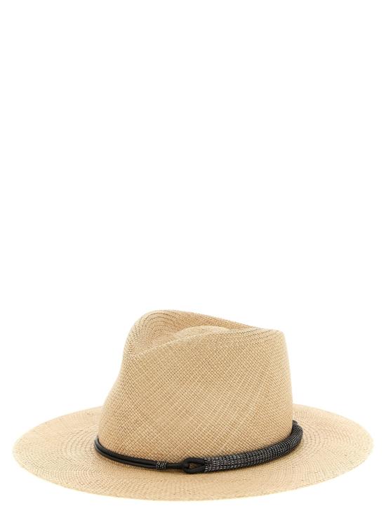  브루넬로 쿠치넬리 모자 LDMCAP90036CXF57 NATURAL - BRUNELLO CUCINELLI