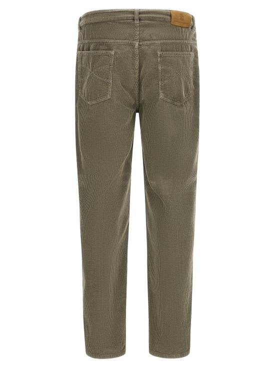  브루넬로 쿠치넬리 팬츠 LDM280NF1012CMX48 OLIVE GREEN - BRUNELLO CUCINELLI