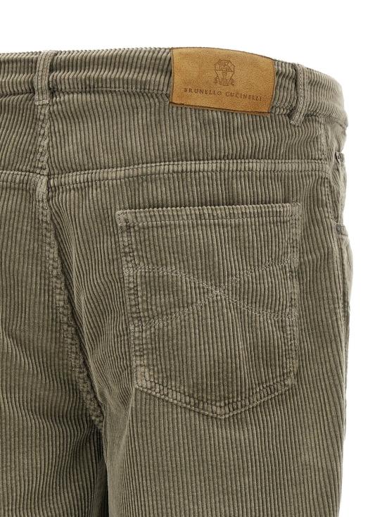  브루넬로 쿠치넬리 팬츠 LDM280NF1012CMX48 OLIVE GREEN - BRUNELLO CUCINELLI