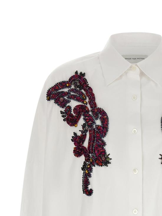  드리스 반 노튼 블라우스 LD26213071444331 WHITE - DRIES VAN NOTEN