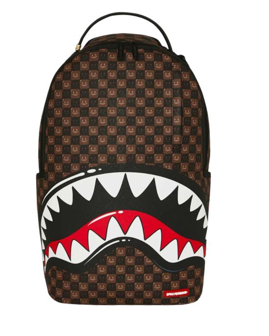 26FW 스프레이그라운드 백팩 B8634 SHARKS IN PARIS WTF BUBBLE BROWN