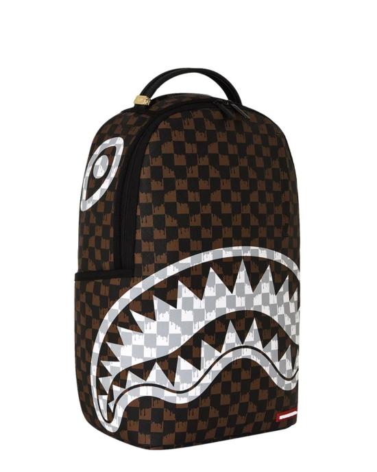 26FW 스프레이그라운드 백팩 B8552 BROWN AND CREAM DRIP CHECK - SPRAYGROUND