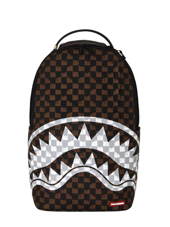 26FW 스프레이그라운드 백팩 B8552 BROWN AND CREAM DRIP CHECK