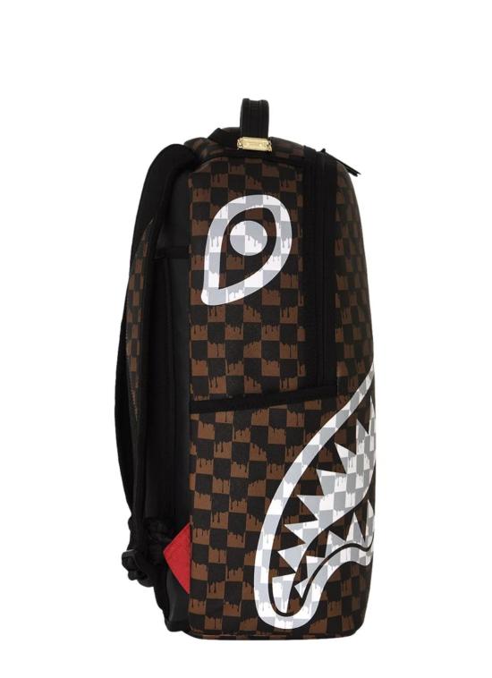 26FW 스프레이그라운드 백팩 B8552 BROWN AND CREAM DRIP CHECK - SPRAYGROUND