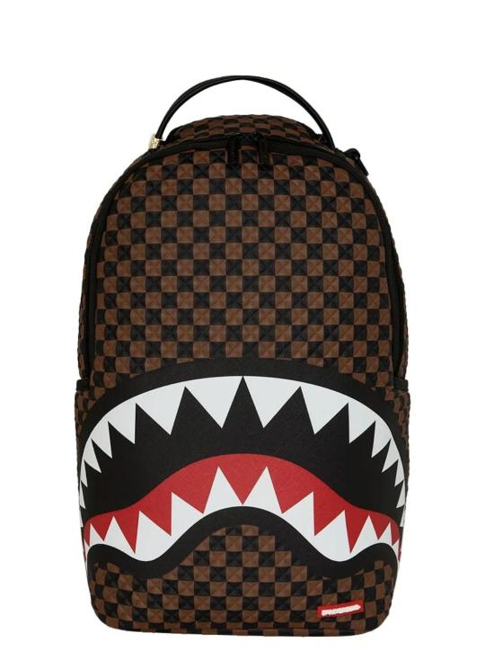 26FW 스프레이그라운드 백팩 B8744 SHARKS IN PARIS PYRAMID BROWN