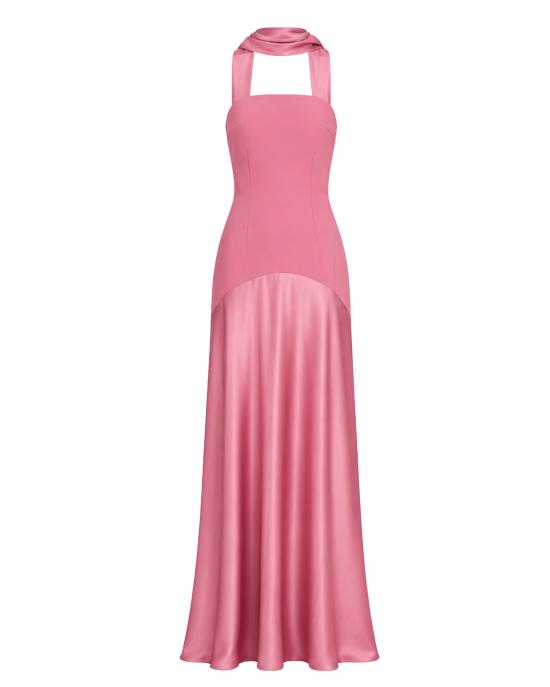 26FW 솔러스런던 미디 원피스 OS48014 DARK ROSE PINK