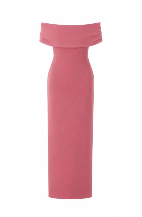 26FW 솔러스런던 미디 원피스 OS48023 DARK ROSE PINK