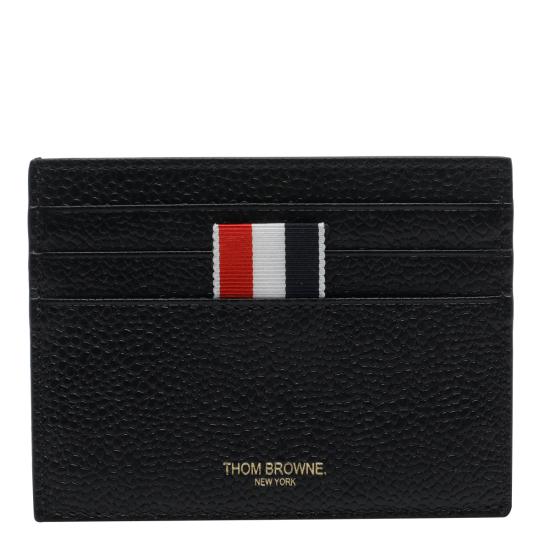 26FW 톰브라운 페블 그레인 레더 스트라이프 노트 카드 홀더 MAW031L 00198001 BLACK