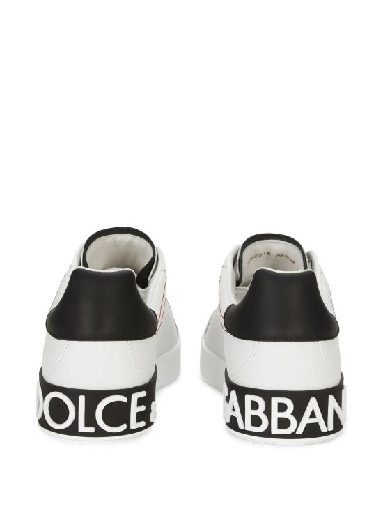 26FW 돌체앤가바나 카프스킨 나파 포르토피노 스니커즈 CS2216 AH52689697 White Black - DOLCE & GABBANA
