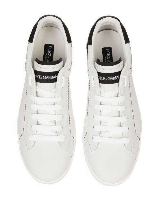 26FW 돌체앤가바나 카프스킨 나파 포르토피노 스니커즈 CS2216 AH52689697 White Black - DOLCE & GABBANA