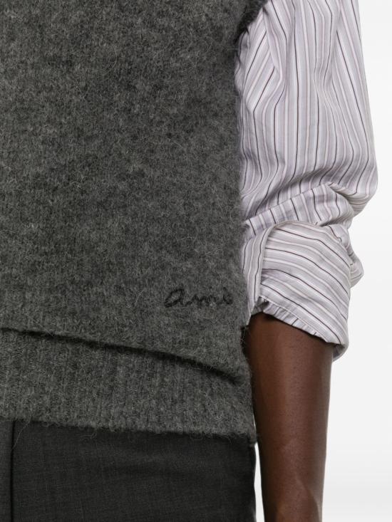 26FW 아미 스웨터 FKS896 KN0021A189 GRIS - AMI