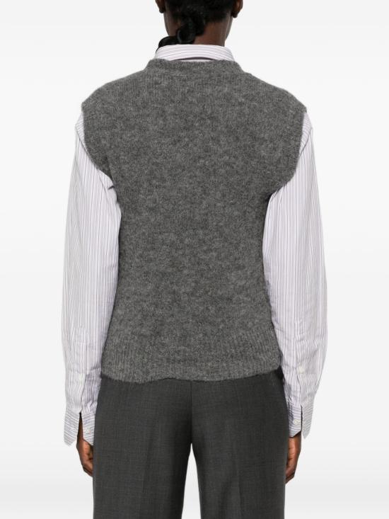 26FW 아미 스웨터 FKS896 KN0021A189 GRIS - AMI