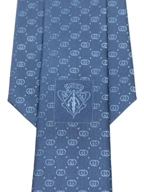 26FW 구찌 인터로킹 G 실크 자카드 타이 A006WU 4E0094900 SKY - GUCCI